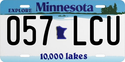 MN license plate 057LCU