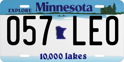 MN license plate 057LEO