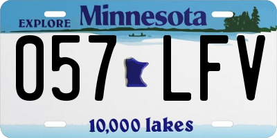 MN license plate 057LFV