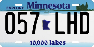 MN license plate 057LHD