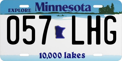 MN license plate 057LHG
