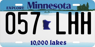 MN license plate 057LHH