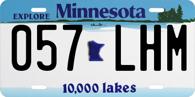 MN license plate 057LHM