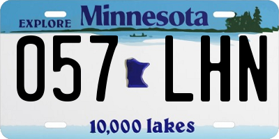 MN license plate 057LHN