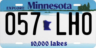 MN license plate 057LHO