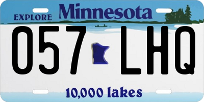 MN license plate 057LHQ