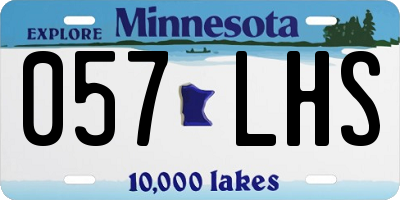 MN license plate 057LHS
