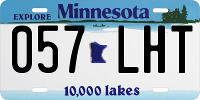 MN license plate 057LHT