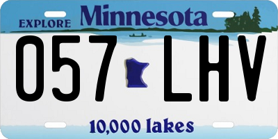 MN license plate 057LHV