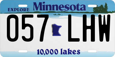 MN license plate 057LHW