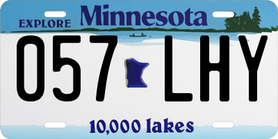 MN license plate 057LHY