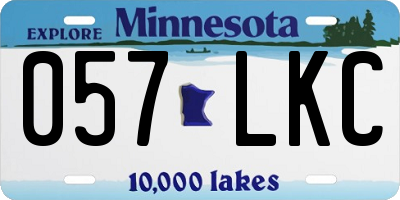 MN license plate 057LKC