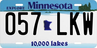 MN license plate 057LKW