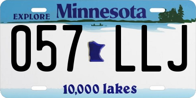 MN license plate 057LLJ