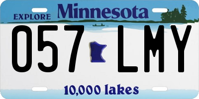 MN license plate 057LMY