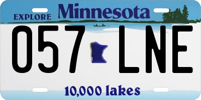 MN license plate 057LNE