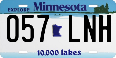 MN license plate 057LNH