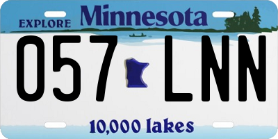 MN license plate 057LNN