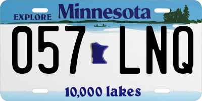 MN license plate 057LNQ