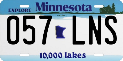 MN license plate 057LNS