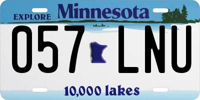MN license plate 057LNU