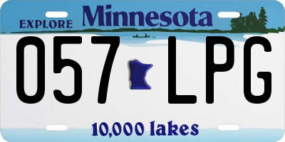 MN license plate 057LPG