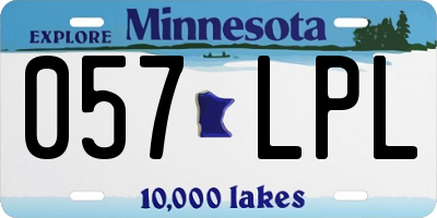 MN license plate 057LPL