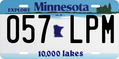 MN license plate 057LPM