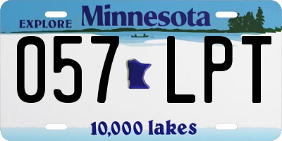MN license plate 057LPT