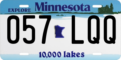 MN license plate 057LQQ