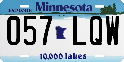 MN license plate 057LQW