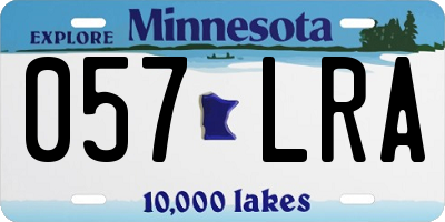 MN license plate 057LRA