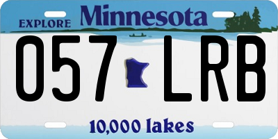MN license plate 057LRB