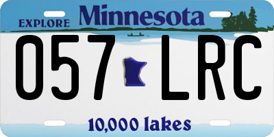 MN license plate 057LRC