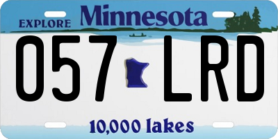 MN license plate 057LRD