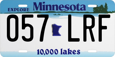 MN license plate 057LRF