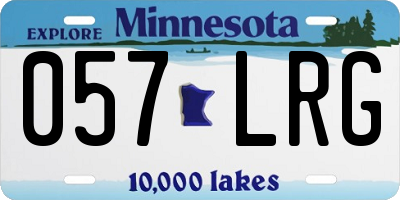 MN license plate 057LRG