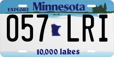 MN license plate 057LRI