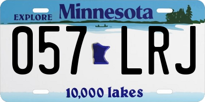 MN license plate 057LRJ