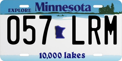 MN license plate 057LRM