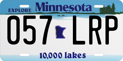 MN license plate 057LRP