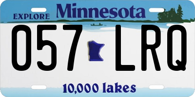 MN license plate 057LRQ
