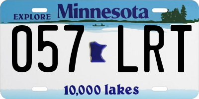 MN license plate 057LRT