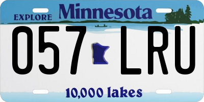 MN license plate 057LRU