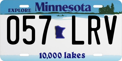 MN license plate 057LRV