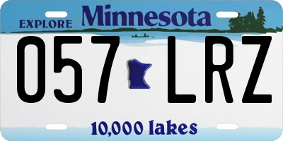 MN license plate 057LRZ