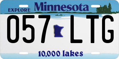 MN license plate 057LTG