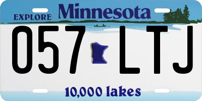 MN license plate 057LTJ