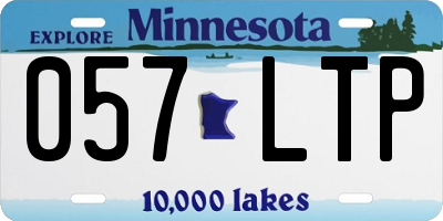 MN license plate 057LTP