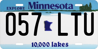 MN license plate 057LTU